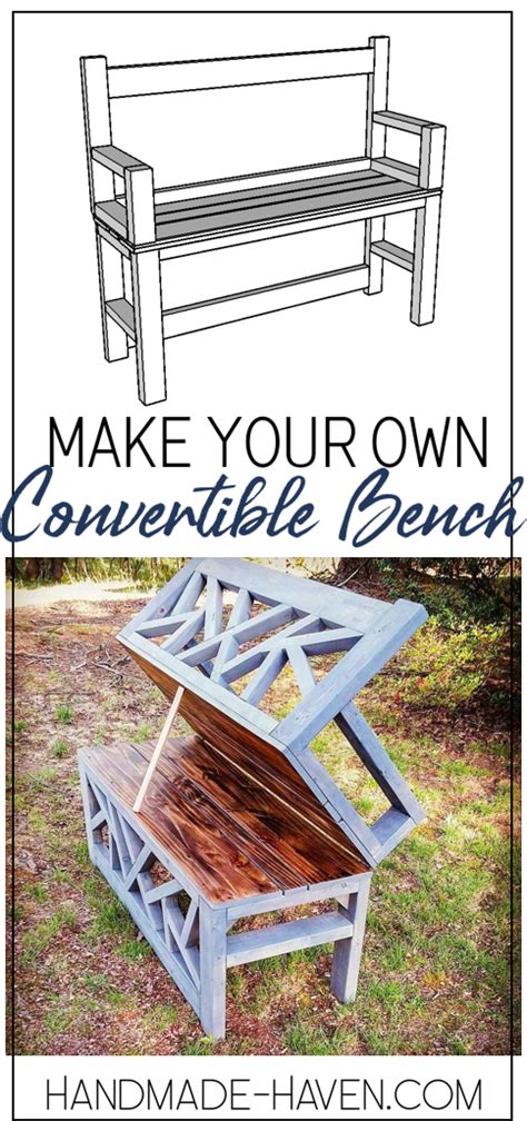 Outdoor convertible coffee table and bench – Artofit