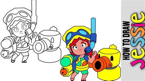 How To Draw Jessie 😀 Best Brawler 😀 Brawl Stars Animation 😀 Tips Tricks