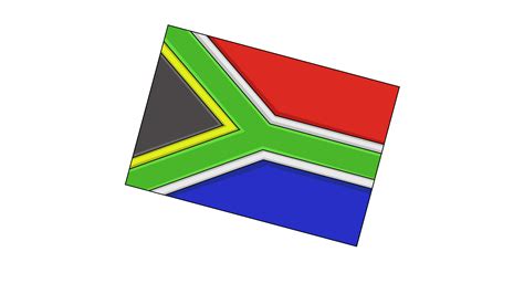 animated video of the south african flag icon 35136816 Stock Video at ...