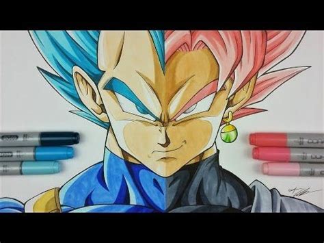 Drawing Vegeta Vs Goku Black Dragonball Super Tolgart Youtube