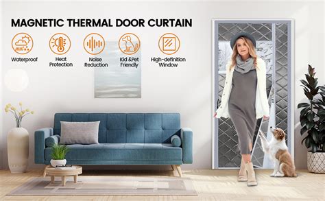 Magnetic Thermal Insulated Door Curtain Side Opening Magnetic Screen