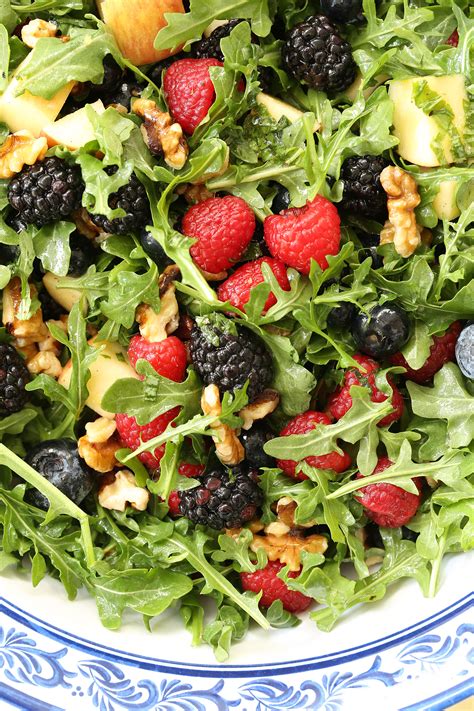 Immune Boosting Arugula Berry Salad The Harvest Kitchen