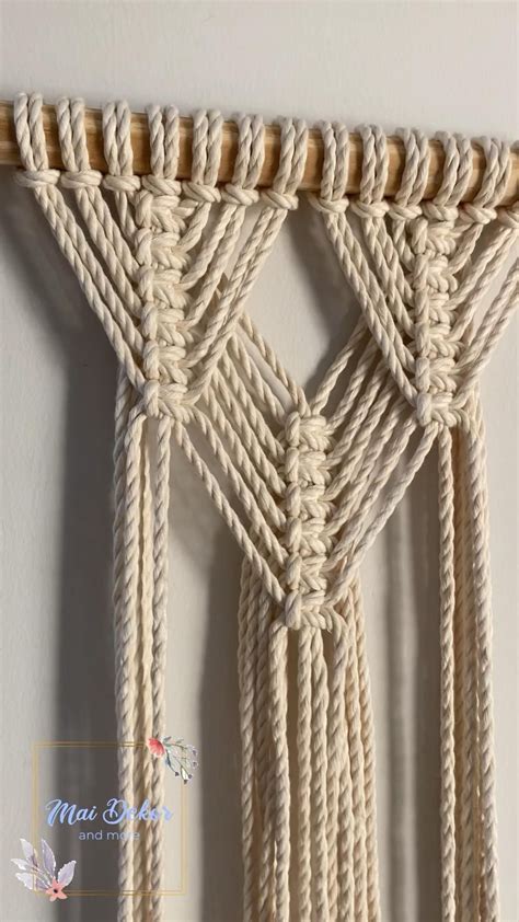 Macrame Wall Hanging With Fishbone Pattern Artofit