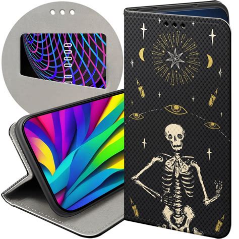 Etui Do Huawei Mate Lite Wzory Czaszka Szkielety Memento Mori Gotyk