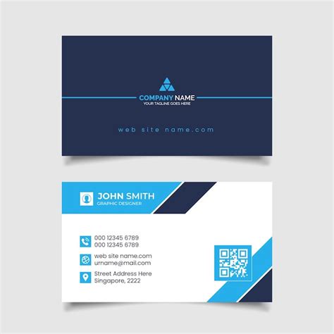 Premium Vector Modern Business Card Design Template