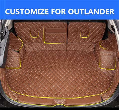 All Surround Car Trunk Mat For Mitsubishi Outlander 2013 2016 3D TPE