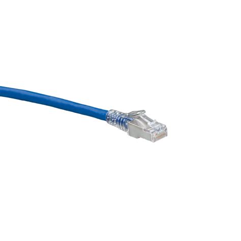 Patch Cord Cat 6a De 5 Pies Blindado Cmr Color Azul Snagless Atlas Mca