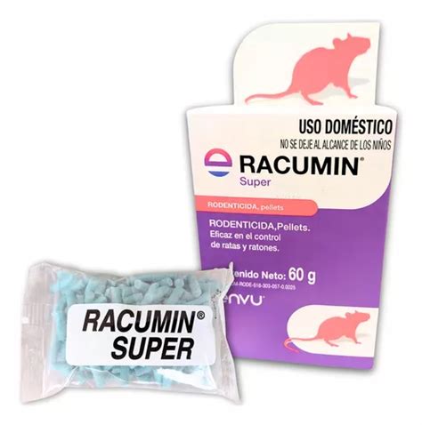 Racumin Super Bayer Pellets 60 Grms Control de Ratas Y Ratón