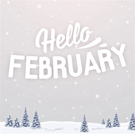 Hello February Vector Images Depositphotos