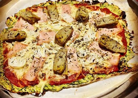 Pizza Con Base De Calabac N Receta De Cocina Con Barbara Cookpad