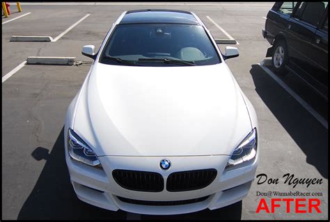 Bmw F12 650i Coupe Gloss Black Vinyl Roof Car Wrap — Wannaberacer Wraps