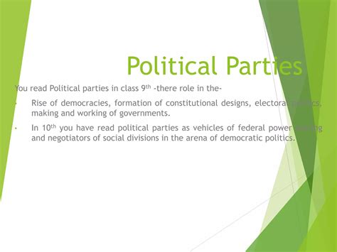 Political Parties Ppt