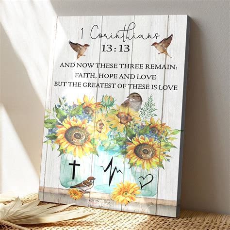 Bible Verse Canvas The Greatest Of These Is Love 1 Corinthians 1313