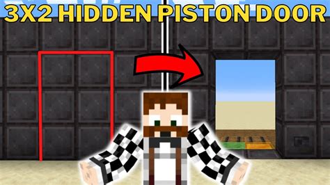 Ultimate 3x2 Hidden Piston Door Minecraft 1 20 Tutorial Youtube