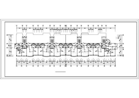 某八层住宅电气施工cad图（三级负荷，三相四线）居住建筑土木在线
