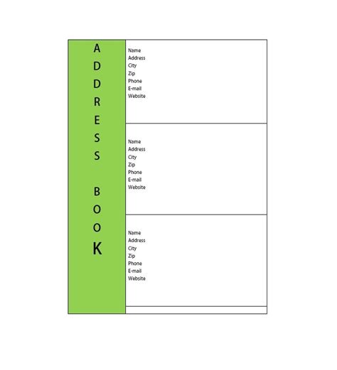 40 Printable And Editable Address Book Templates [101 Free]