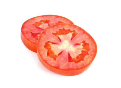 Premium Photo Tomato Slice Isolated