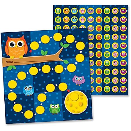 Carson Dellosa Mini Incentive Charts Owls Pack Of 30 Office Depot