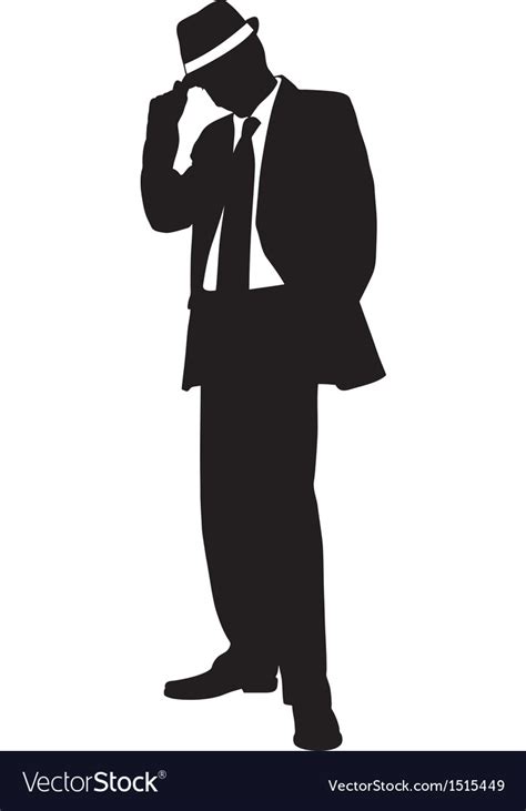 Gentleman Silhouette Vector At Collection Of