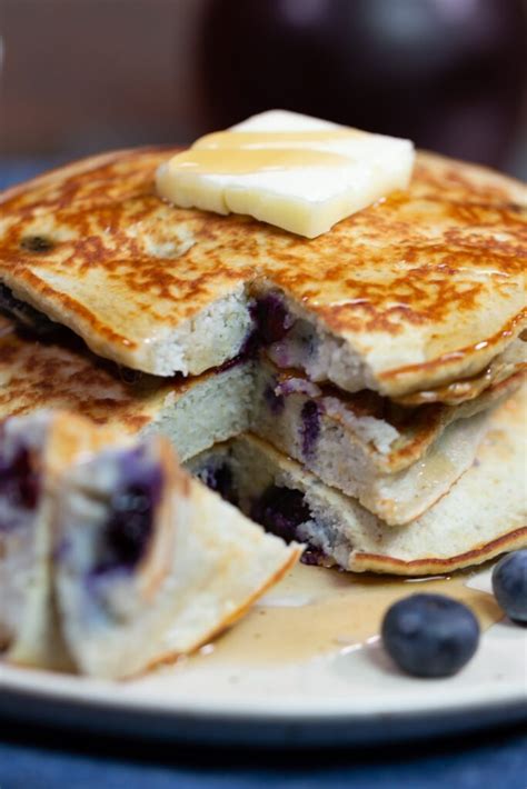 Blueberry Low Carb Pancakes Recipe The Protein Chef