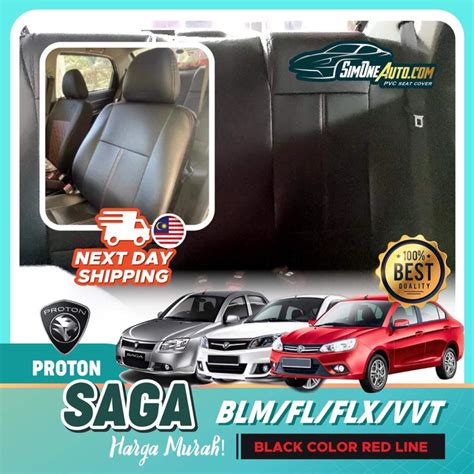 PVC FULL SEAT COVER SAGA BLM FL FLX SAGA VVT Shopee Malaysia