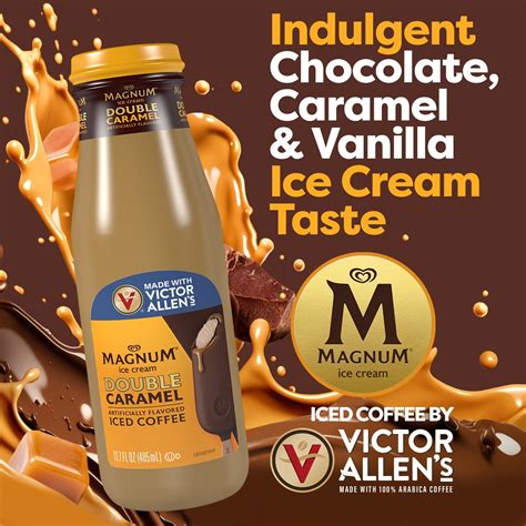 Victor Allens Coffee Magnum Double Caramel Chocolate Iced Coffee Ready To Drink 12 Pack 13