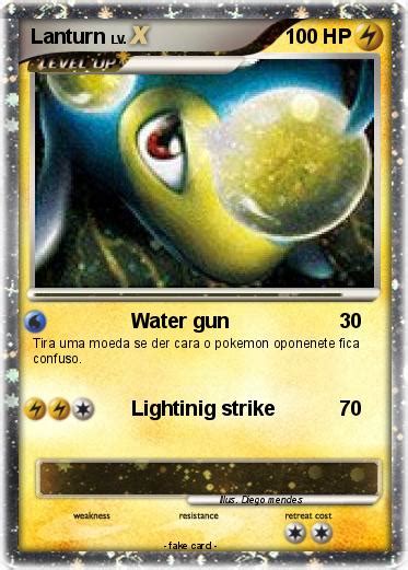 Pokémon Lanturn 45 45 - Water gun - My Pokemon Card