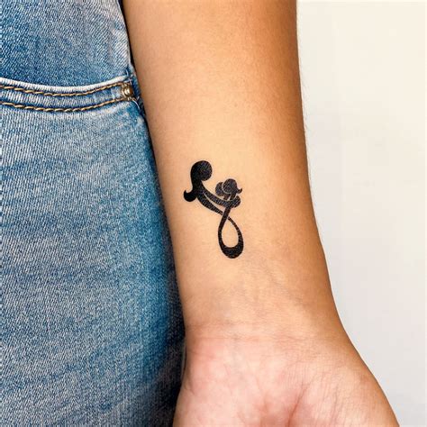 Infinity Mother Daughter And Son Temporary Tattoo Set Of 3 Etsy