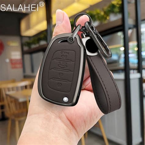 Buttons Car Key Case Cover Keychain For Hyundai Sonata I Tucson