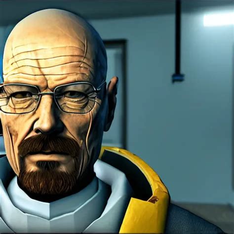 Walter White As Gordon Freeman In Half Life 2 8k Stable Diffusion