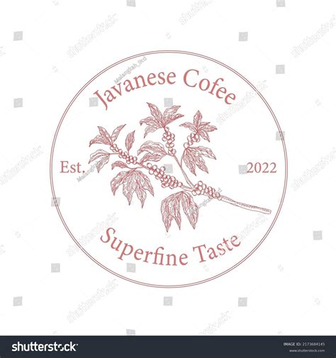 Java Cofeee Logo Coffee Shop Engraving Stock Vector (Royalty Free ...