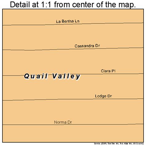 Quail Valley California Street Map 0658982