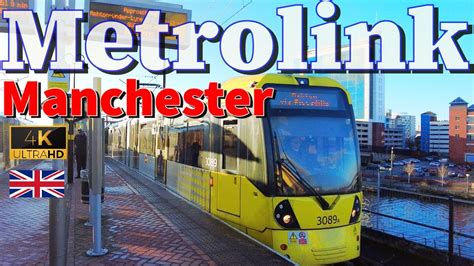 Manchester Tramway Metrolink 4k Tour Asmr Train Ride Journey 20mins No