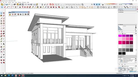 ตัวอย่าง วิธีการ เขียนแบบบ้าน 3d จาก ภาพ 2d ของโปรแกรม Autocad Youtube