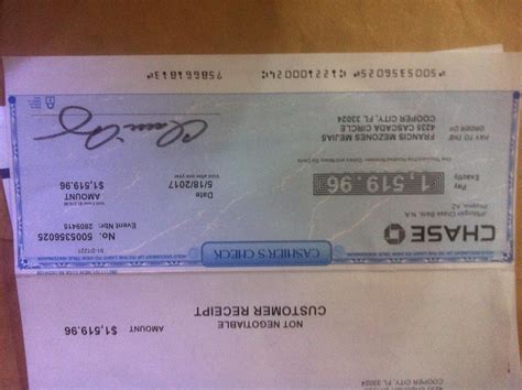 chase cashier's check fee