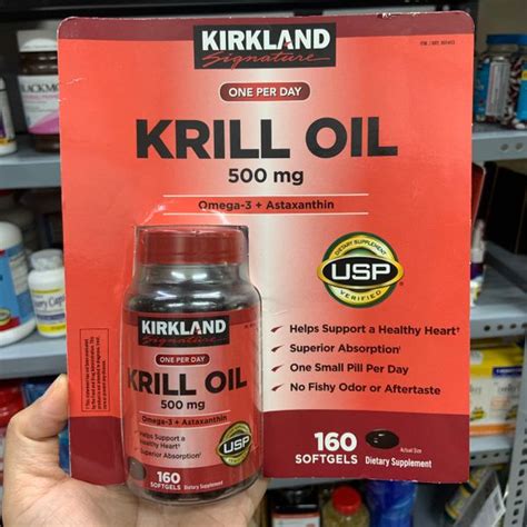 Dầu nhuyễn thể Kirkland Krill Oil 500mg EDS Hàng Mỹ