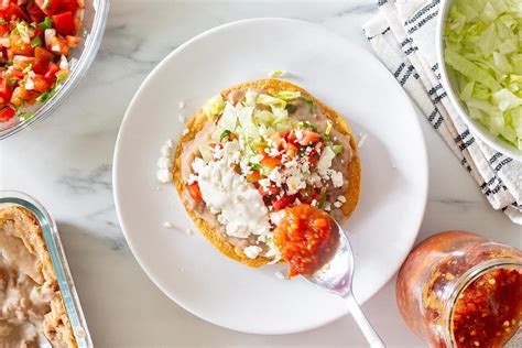 Tostadas De Frijoles Bean Tostadas