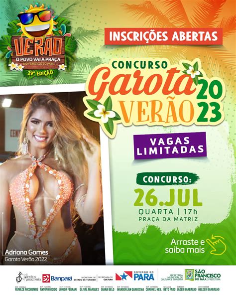 Estão abertas as inscrições para o tradicional concurso de Garota Verão