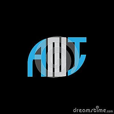 ANI Letter Logo Design On Black Background.ANI Creative Initials Letter ...