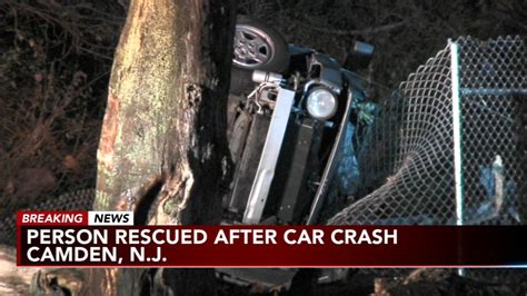 Firefighters Rescue Person From Car After Crash In Camden 6abc