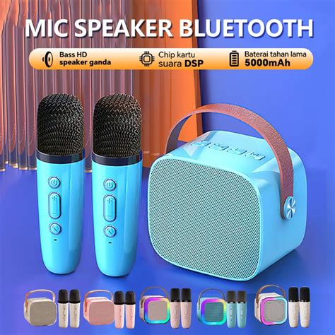 Jual 100 Original Mini Karaoke Speaker Bluetooth Bass K1 Microphone