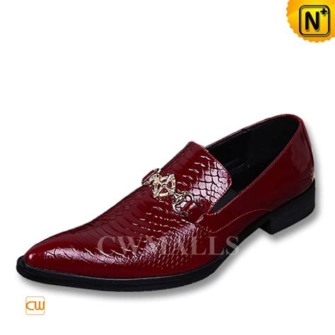 Red Leather Dress Shoes For Men Cw751011