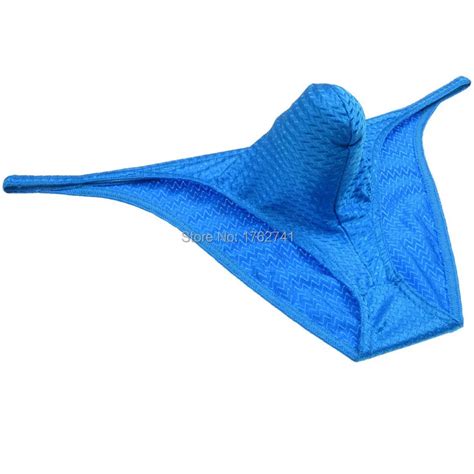 Sexy Male Bikini Knitted Liquid Posing Trunks Men Underwear Shiny Cheeky Briefs G Strings