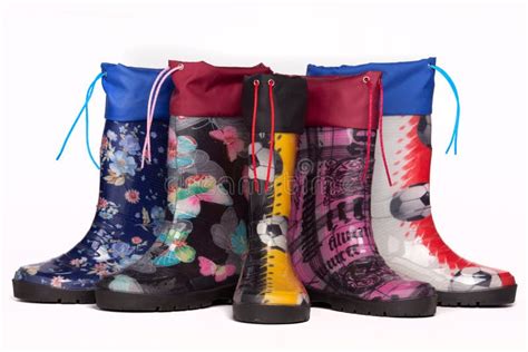 Colorful rain boots stock photo. Image of plastic, play - 40051628