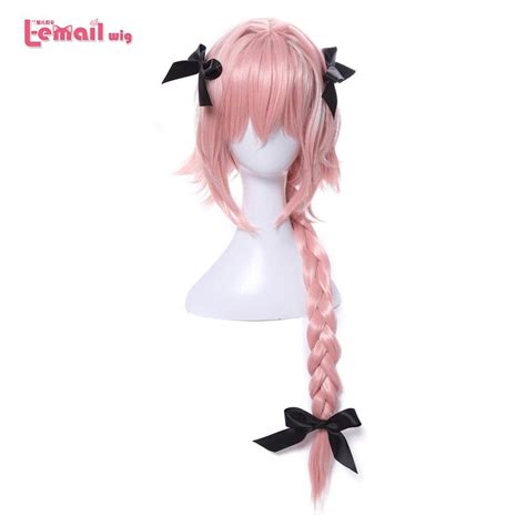 L Email Wig New Arrival Game Fate Apocryph Astolfo Cosplay Wigs 75cm