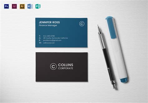 Business Card Template Publisher