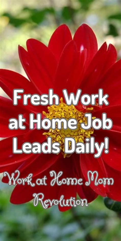 Work At Home Mom Revolution Work At Home Jobs For Moms Work From Home Jobs Work From Home