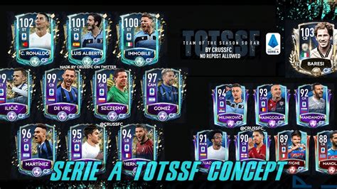 Totssf Serie A Is Here In Fifa Mobile Totssf Serie A Concept Youtube