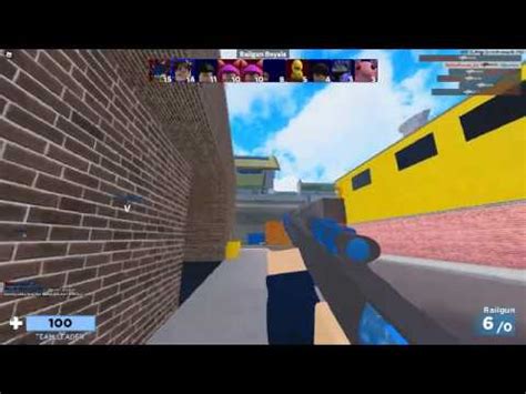 First Time Playing Railgun Royale In Arsenal Roblox Youtube