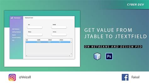 Get Value From Jtable To Jtextfield In Java Netbeans Youtube